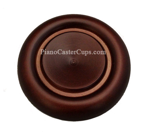 walnut piano caster cups