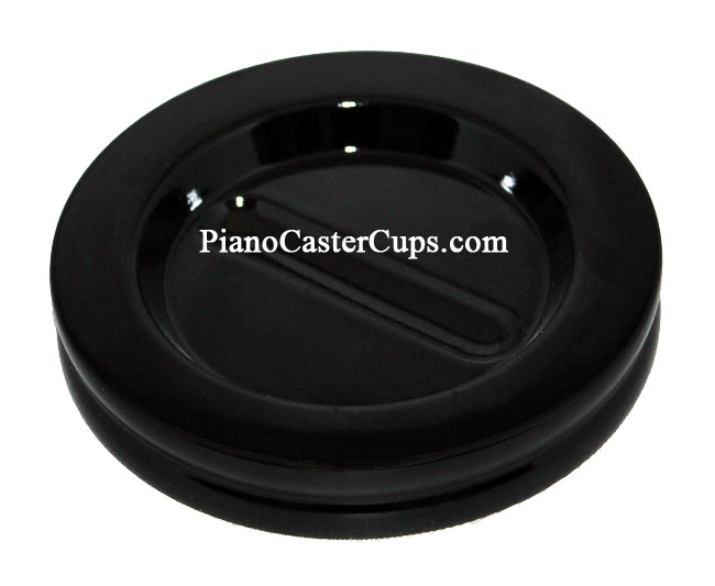 black high polish piano caster cups