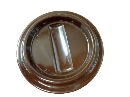 brown lucite piano caster cup
