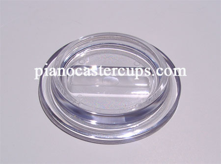 clear lucite piano caster cups