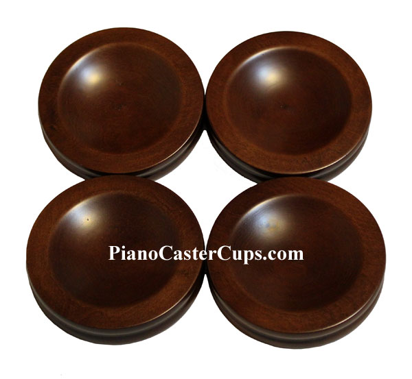 walnut upright piano caster cups