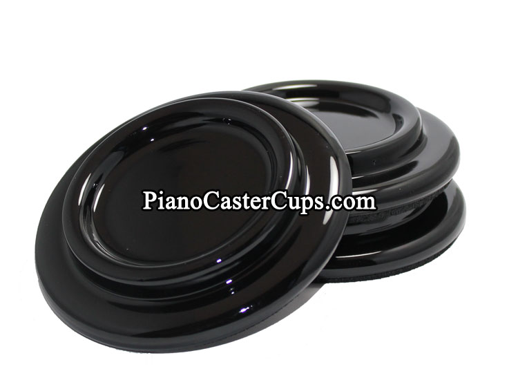 grand piano caster cups black