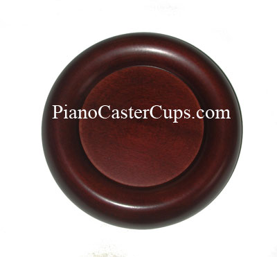 mahogany piano caster cups