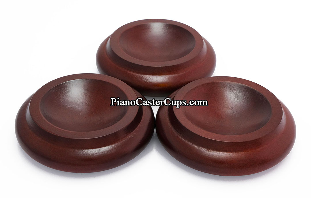 mahogany piano caster cups royal wood