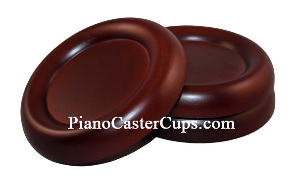 mahogany grand piano caster cups