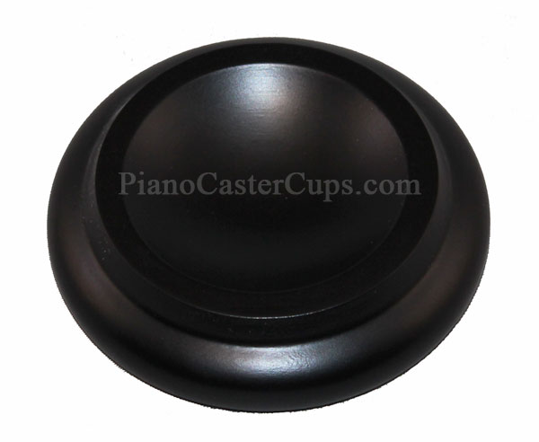 Black vertical piano caster cups