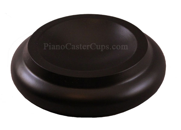 Black piano caster cups