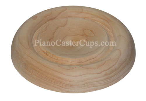 Unfinished Wood piano caster cup
