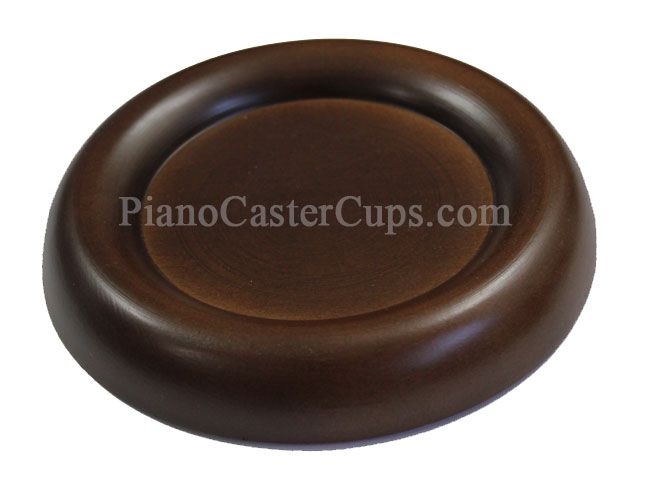 walnut piano caster cups