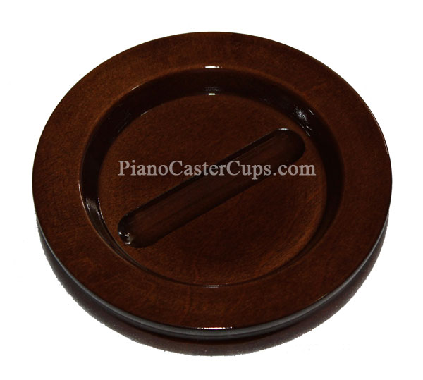 high polish walnut grand piano caster cups